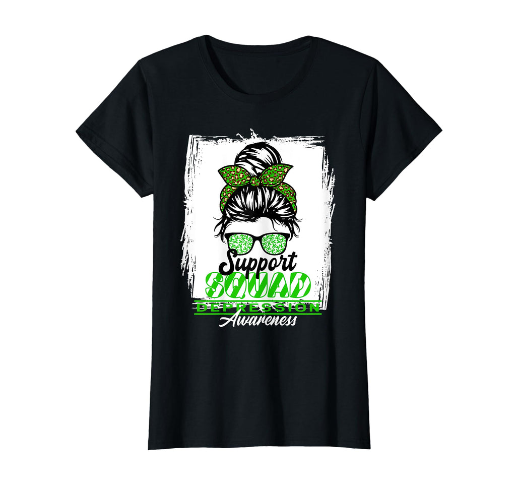 Womens Messy Bun Support Awareness T-Shirt - Minimalist Print Men Women - T-Shirt, Sweatshirt, Hoodie