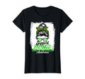 Womens Messy Bun Support Awareness T-Shirt - Minimalist Print Men Women - T-Shirt, Sweatshirt, Hoodie