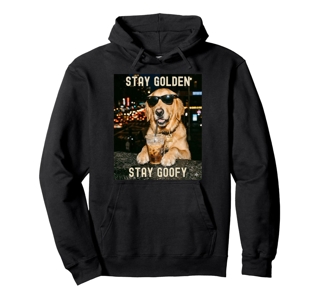 Golden Retriever Life Is Golden Dog Hoodie - Casual Everyday Wear Men Women - T-Shirt, Sweatshirt, Hoodie