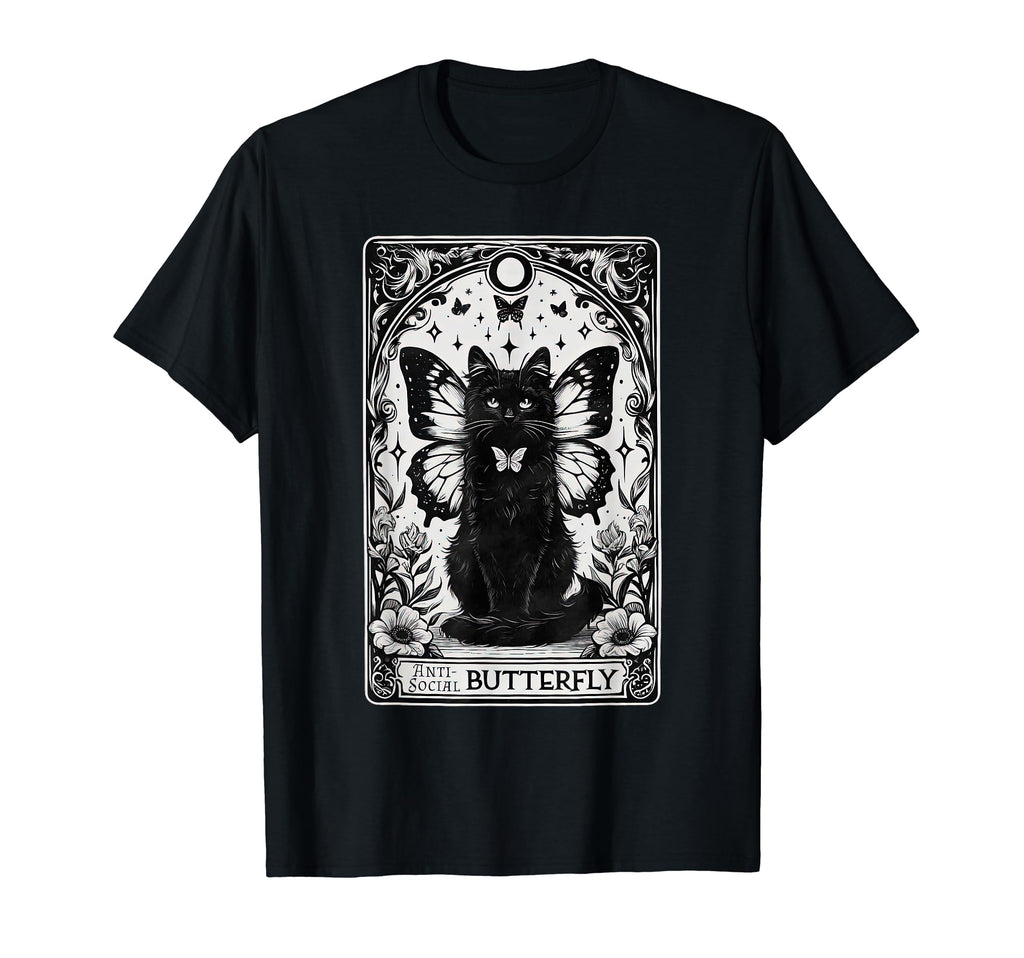 Funny Antisocial Butterfly Introvert T-Shirt - Unique Graphic for Adults - T-Shirt, Sweatshirt, Hoodie