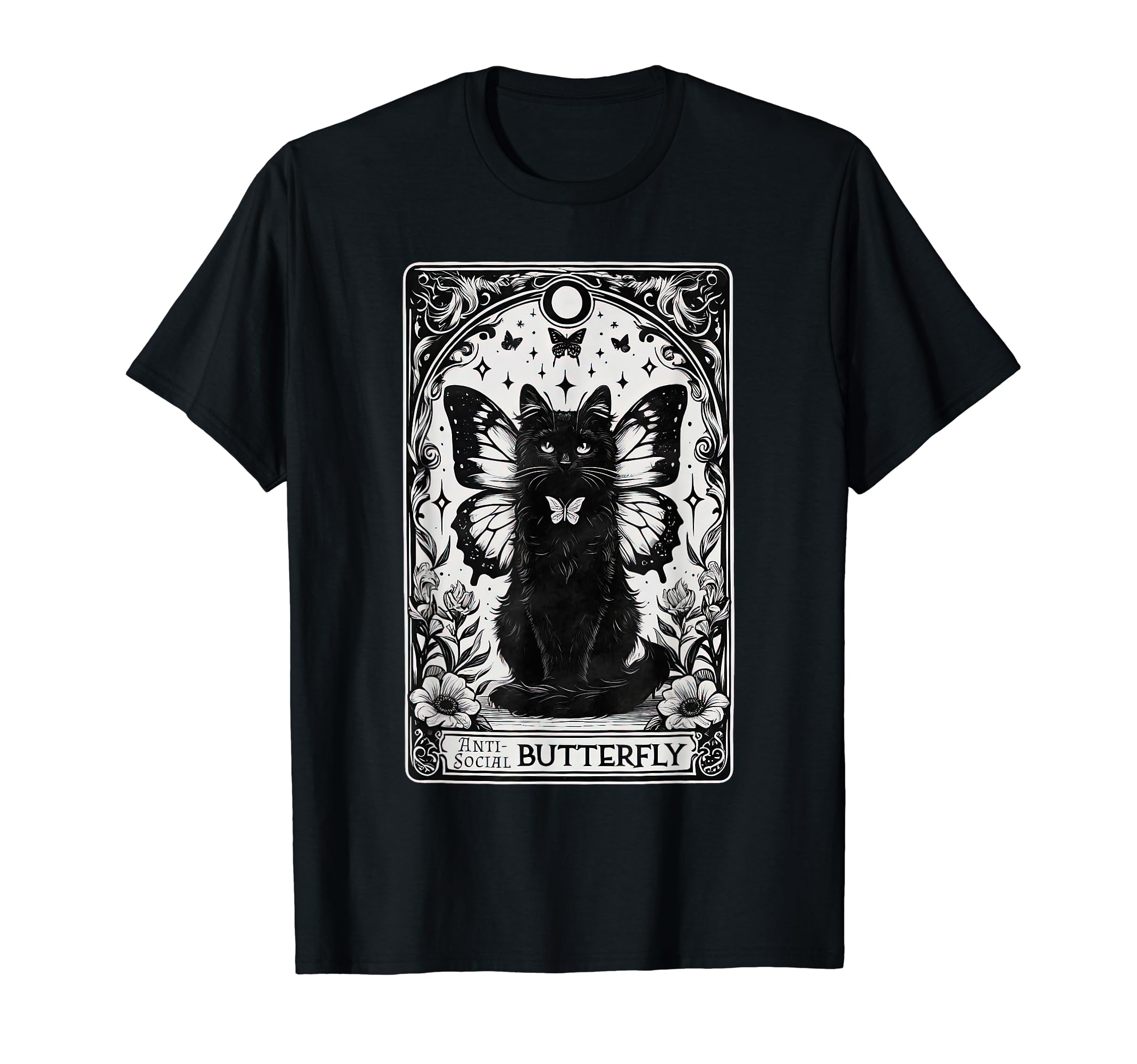 Funny Antisocial Butterfly Introvert T-Shirt - Unique Graphic for Adults - T-Shirt, Sweatshirt, Hoodie