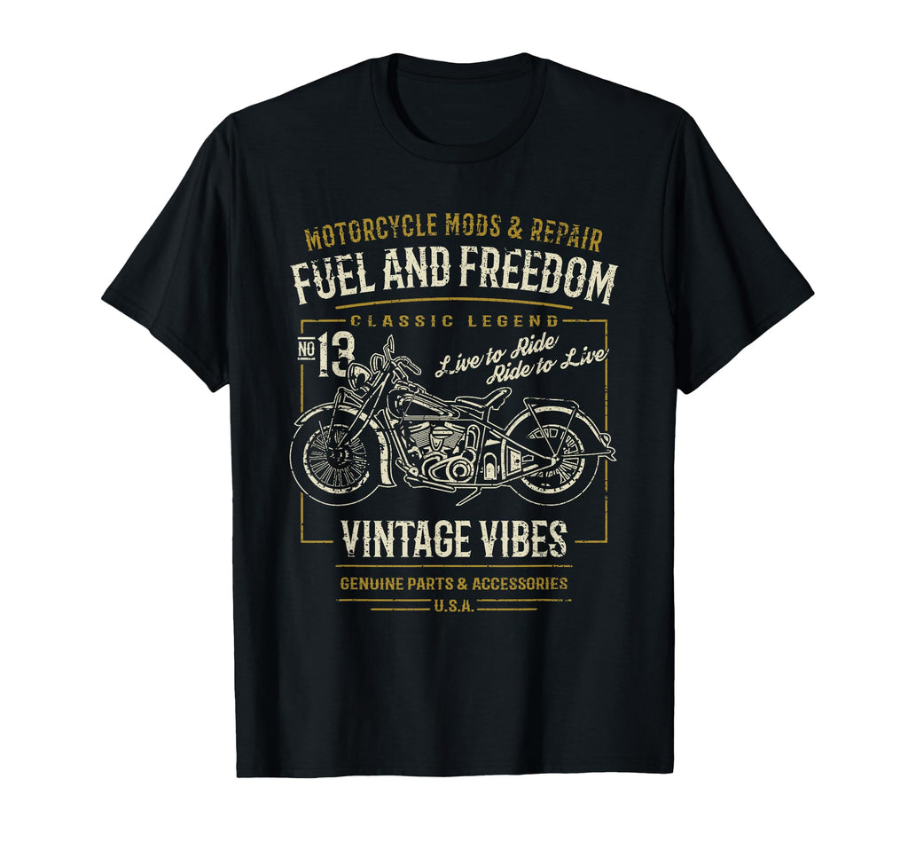 Motorcycle Distressed T-Shirt - Unique Graphic Unisex - T-Shirt, Sweatshirt, Hoodie
