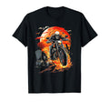 Fire Skeleton Riding Motorcycle T-Shirt - Streetwear Style Men Women - T-Shirt, Sweatshirt, Hoodie