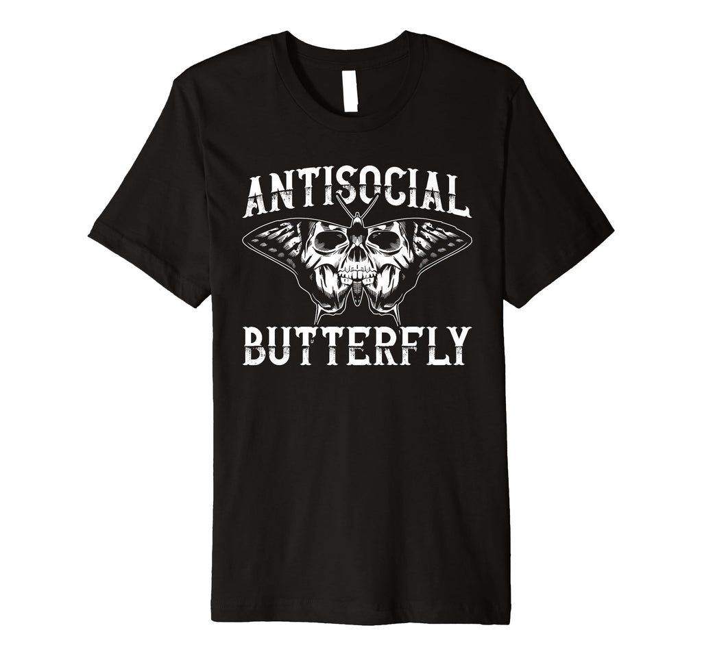Antisocial Butterfly Funny Introvert T-Shirt - Aesthetic Graphic for Adults - T-Shirt, Sweatshirt, Hoodie