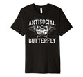Antisocial Butterfly Funny Introvert T-Shirt - Aesthetic Graphic for Adults - T-Shirt, Sweatshirt, Hoodie