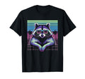Raccoon Sunglasses 80S Aesthetic Vaporwave T-Shirt - Novelty Apparel Unisex - T-Shirt, Sweatshirt, Hoodie