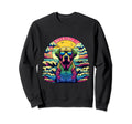 Labrador 1970S Psychedelic Beach Sweatshirt - Aesthetic Graphic Men Women - T-Shirt, Sweatshirt, Hoodie