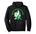 Mental Health Awareness Ribbon Unicorn Hoodie - Graphic Print Men Women - T-Shirt, Sweatshirt, Hoodie