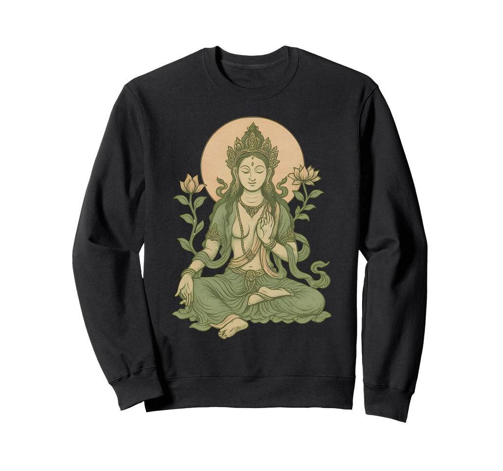 Serene Meditation Goddess Spiritual Sweatshirt - Fun Novelty Design Unisex - T-Shirt, Sweatshirt, Hoodie