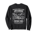 Jims Garage Motorcycle Name Sweatshirt - Casual Everyday Wear for Adults - T-Shirt, Sweatshirt, Hoodie