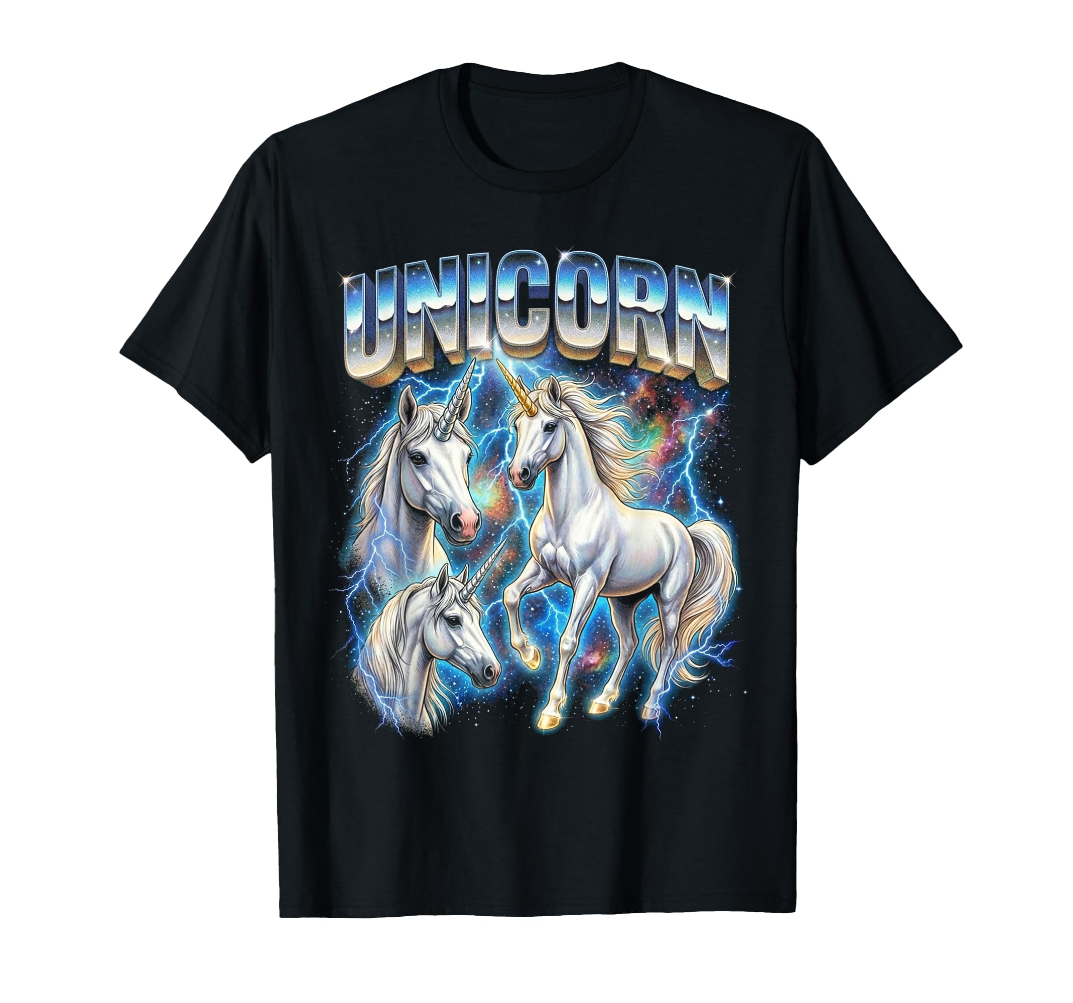 Unicorn 80S Funny Unicorn 90S T-Shirt - Aesthetic Graphic Unisex - T-Shirt, Sweatshirt, Hoodie