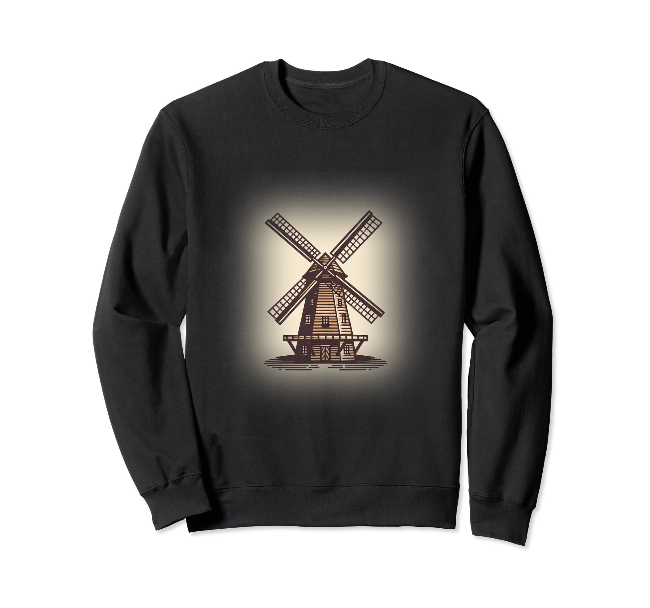 Western 1800S Windmill Coastal Sweatshirt - Casual Everyday Wear Unisex - T-Shirt, Sweatshirt, Hoodie