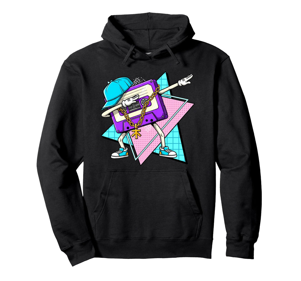 Funny Dabbing Cassette Tape 70S 80S Hoodie - Casual Everyday Wear Unisex - T-Shirt, Sweatshirt, Hoodie