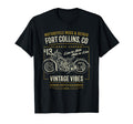 Fort Collins Colorado Usa Motorcycle T-Shirt - Graphic Print for Adults - T-Shirt, Sweatshirt, Hoodie