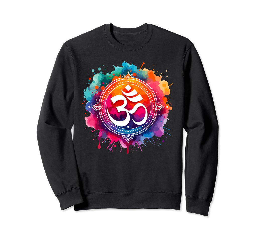 Watercolor Om Hindu Kundalini Yoga Sweatshirt - Novelty Apparel Men Women - T-Shirt, Sweatshirt, Hoodie
