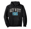 Key West Flag Florida Keys Us City Hoodie - Aesthetic Graphic Men Women - T-Shirt, Sweatshirt, Hoodie