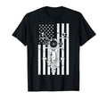 Distressed Motorcycle Us Flag T-Shirt - Fun Novelty Design Unisex - T-Shirt, Sweatshirt, Hoodie