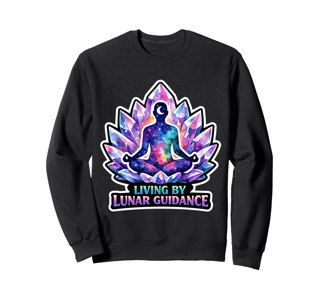 Moon Meditation Lunar Mindfulness Sweatshirt - Novelty Apparel for Adults - T-Shirt, Sweatshirt, Hoodie