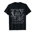 Postcard Collector Deltiologist Hobby T-Shirt - Minimalist Print Men Women - T-Shirt, Sweatshirt, Hoodie