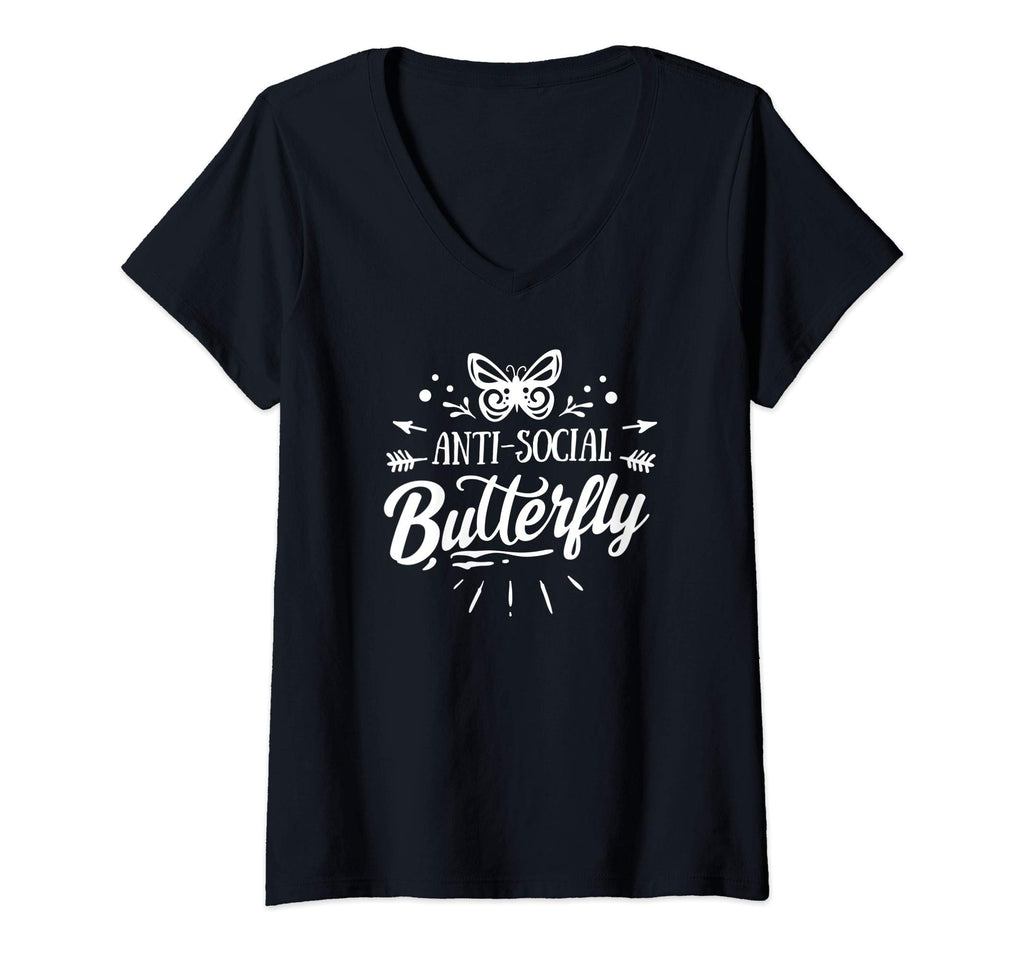 Womens Funny Antisocial Introvert T-Shirt - Minimalist Print Men Women - T-Shirt, Sweatshirt, Hoodie