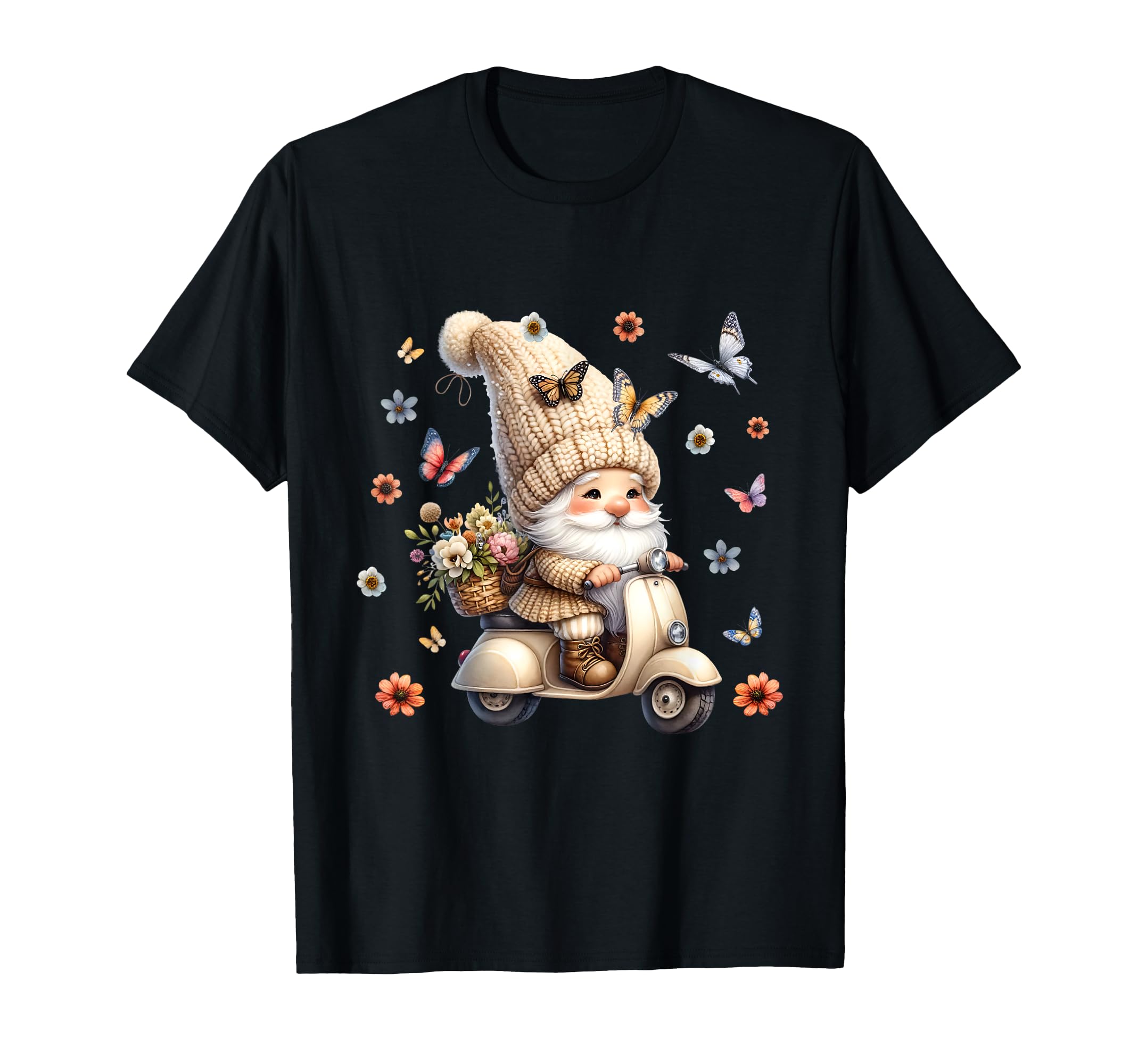 Floral Wildflower Butterfly Pattern T-Shirt - Streetwear Style Men Women - T-Shirt, Sweatshirt, Hoodie