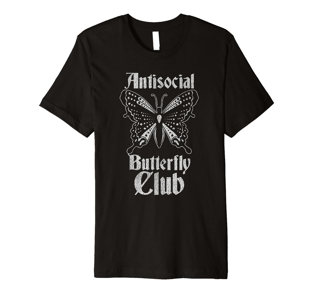 Antisocial Butterfly Club Introvert T-Shirt - Custom Art Print Men Women - T-Shirt, Sweatshirt, Hoodie