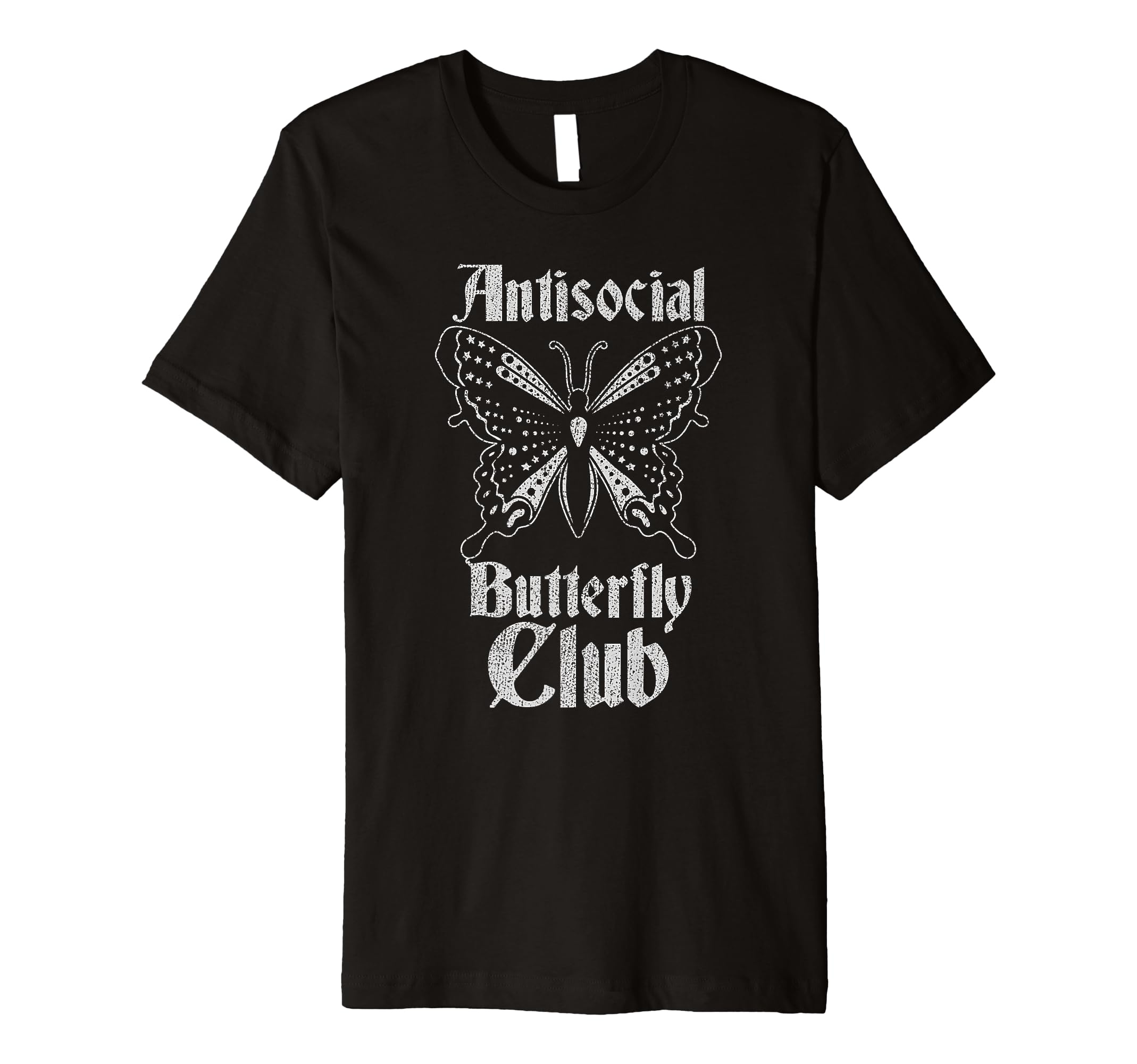 Antisocial Butterfly Club Introvert T-Shirt - Custom Art Print Men Women - T-Shirt, Sweatshirt, Hoodie
