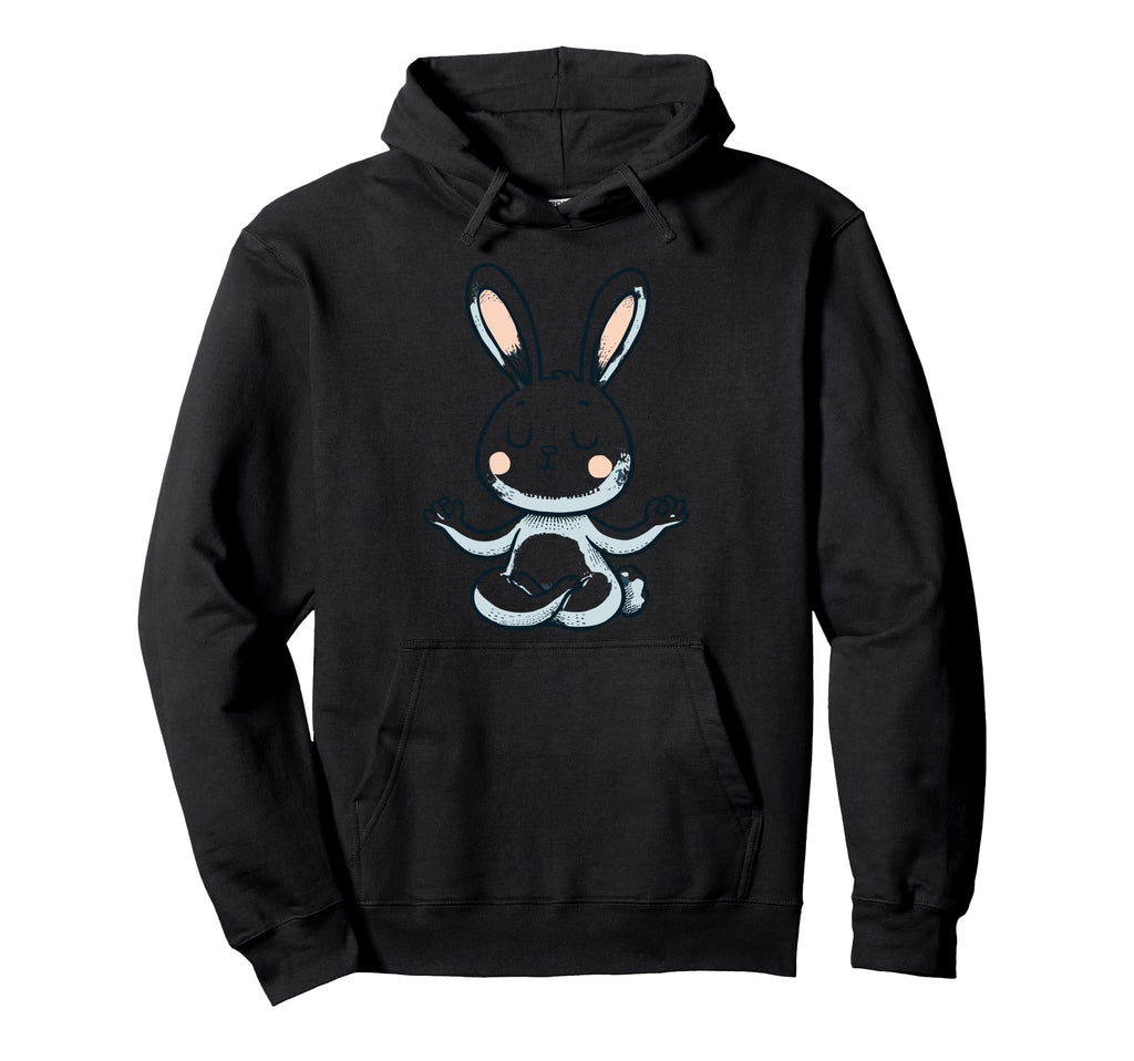 Meditation Rabbit Yoga Pose Relaxing Hoodie - Streetwear Style for Adults - T-Shirt, Sweatshirt, Hoodie