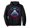 Spaceship 80S Synthwave Vaporwave Hoodie - Aesthetic Graphic for Adults - T-Shirt, Sweatshirt, Hoodie