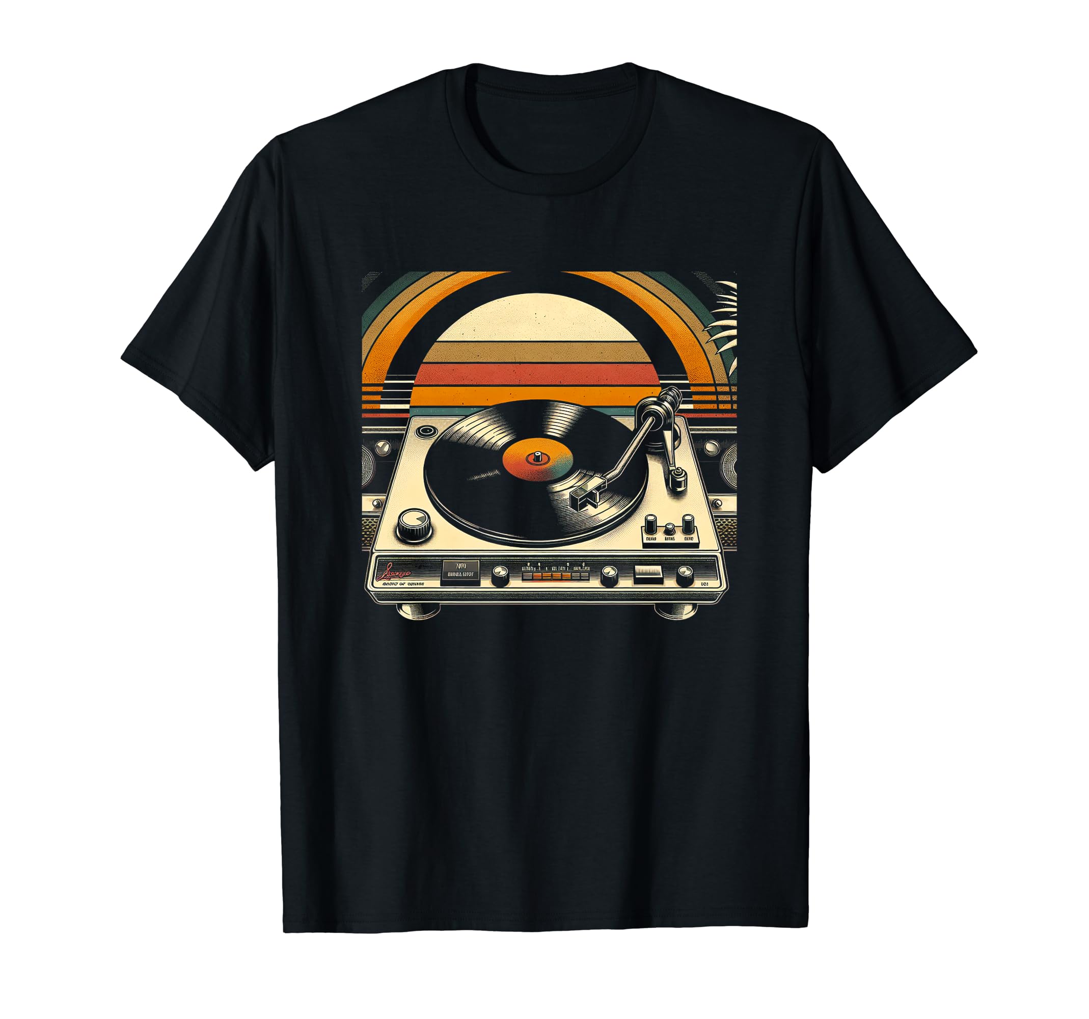 70S Vinyl Record Player Nostalgia T-Shirt - Graphic Print Men Women - T-Shirt, Sweatshirt, Hoodie