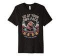 Go Your Own Pace Capybara Ducks T-Shirt - Aesthetic Graphic Men Women - T-Shirt, Sweatshirt, Hoodie