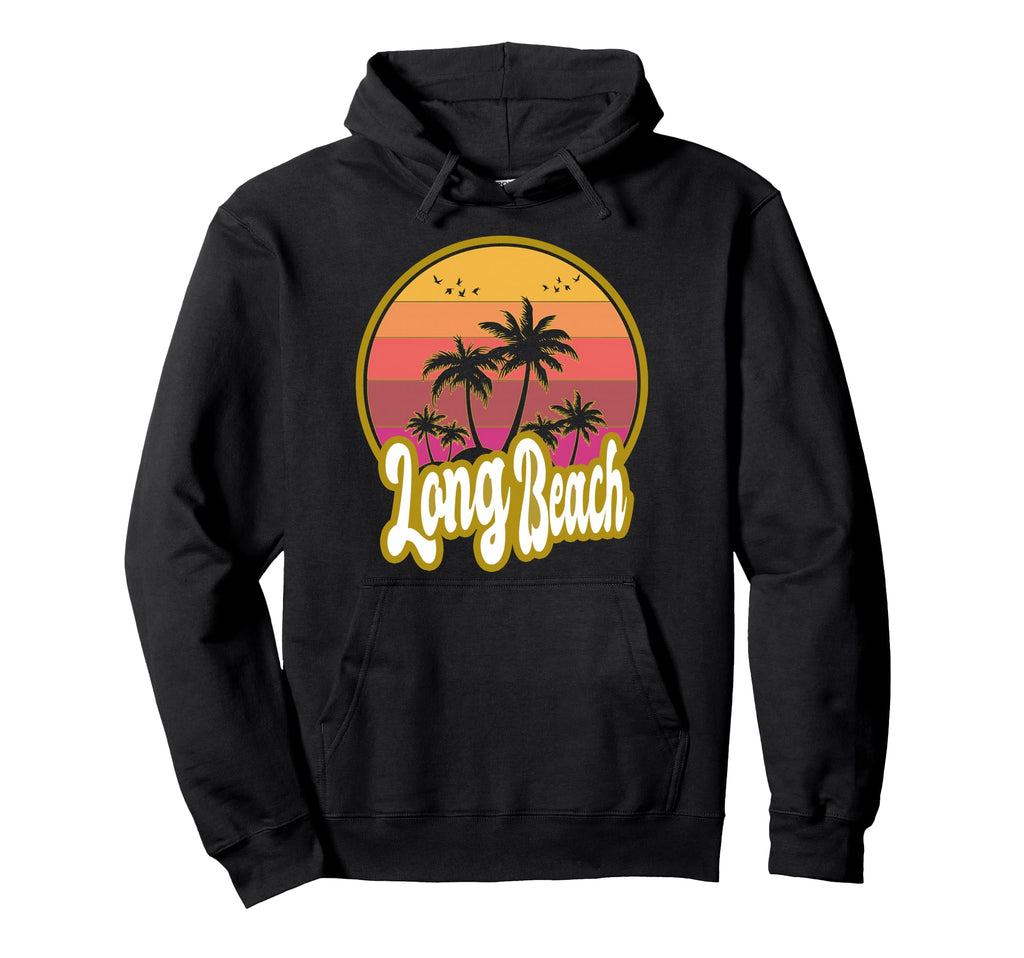 Long Beach California Beach Sunset Hoodie - Casual Everyday Wear Men Women - T-Shirt, Sweatshirt, Hoodie