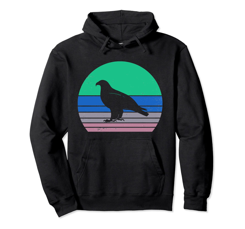 Crow Crow Silhouette Animal Lover 70S Hoodie - Casual Everyday Wear Unisex - T-Shirt, Sweatshirt, Hoodie