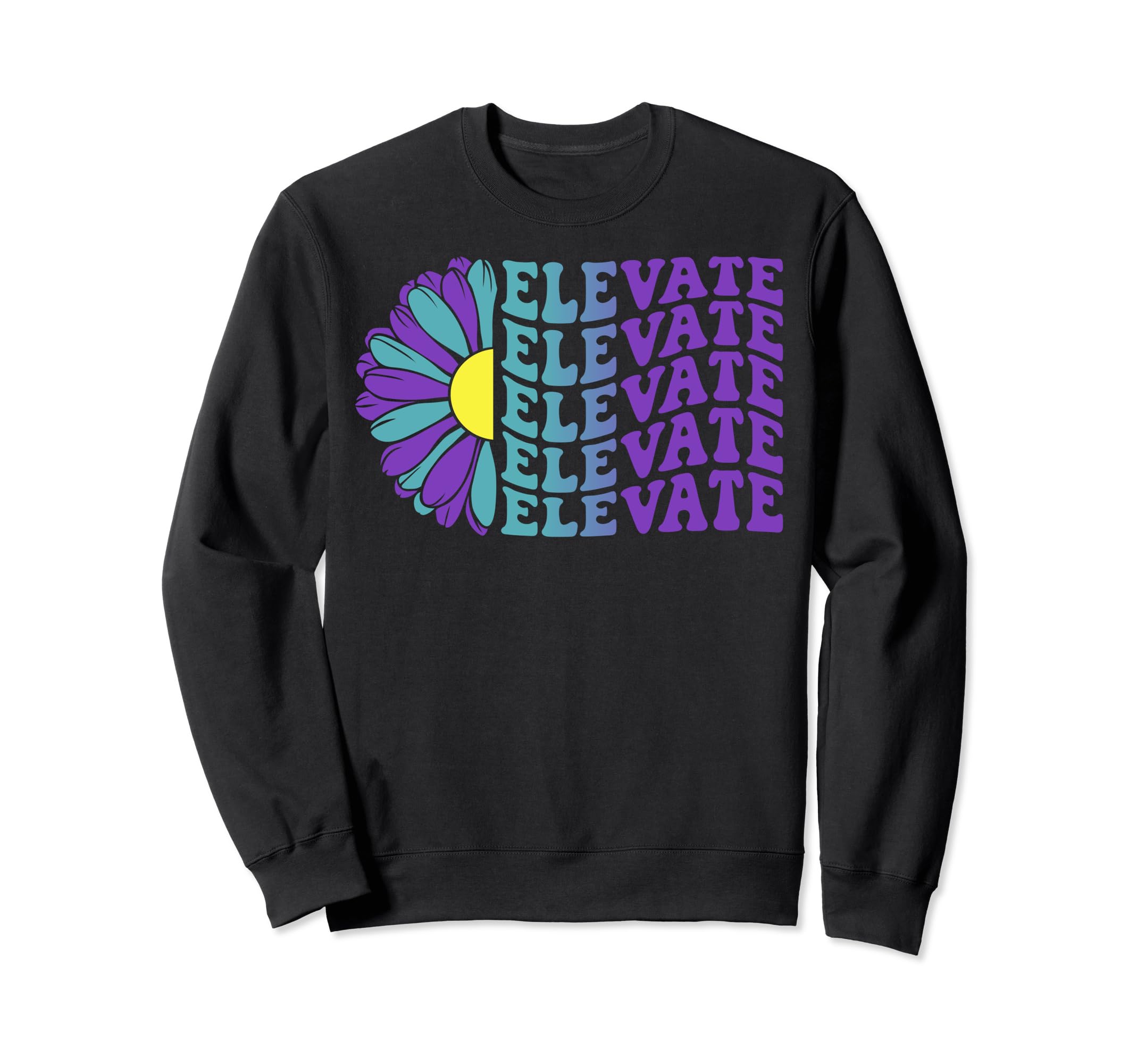 Elevate Mental Health Awareness Sweatshirt - Custom Art Print Men Women - T-Shirt, Sweatshirt, Hoodie