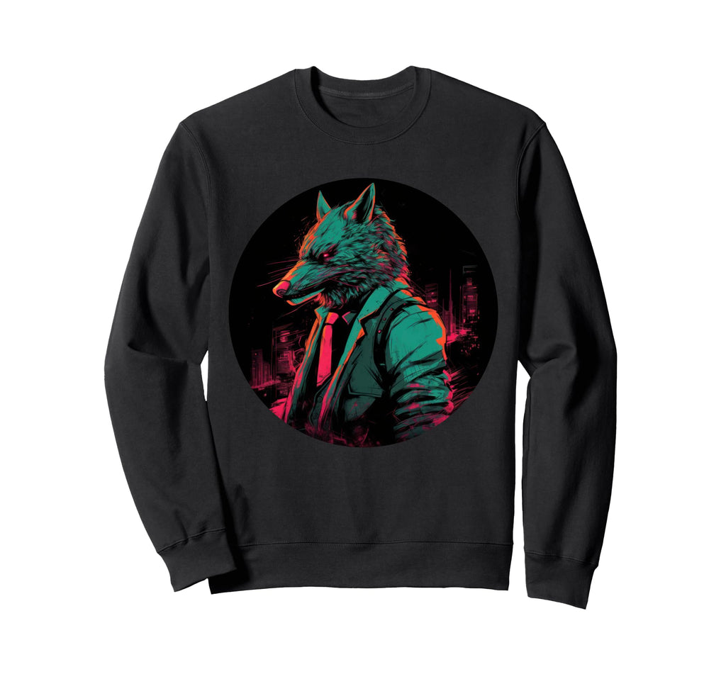 Graffiti Wolf Street Art Urban Outrun Sweatshirt - Custom Art Print Unisex - T-Shirt, Sweatshirt, Hoodie