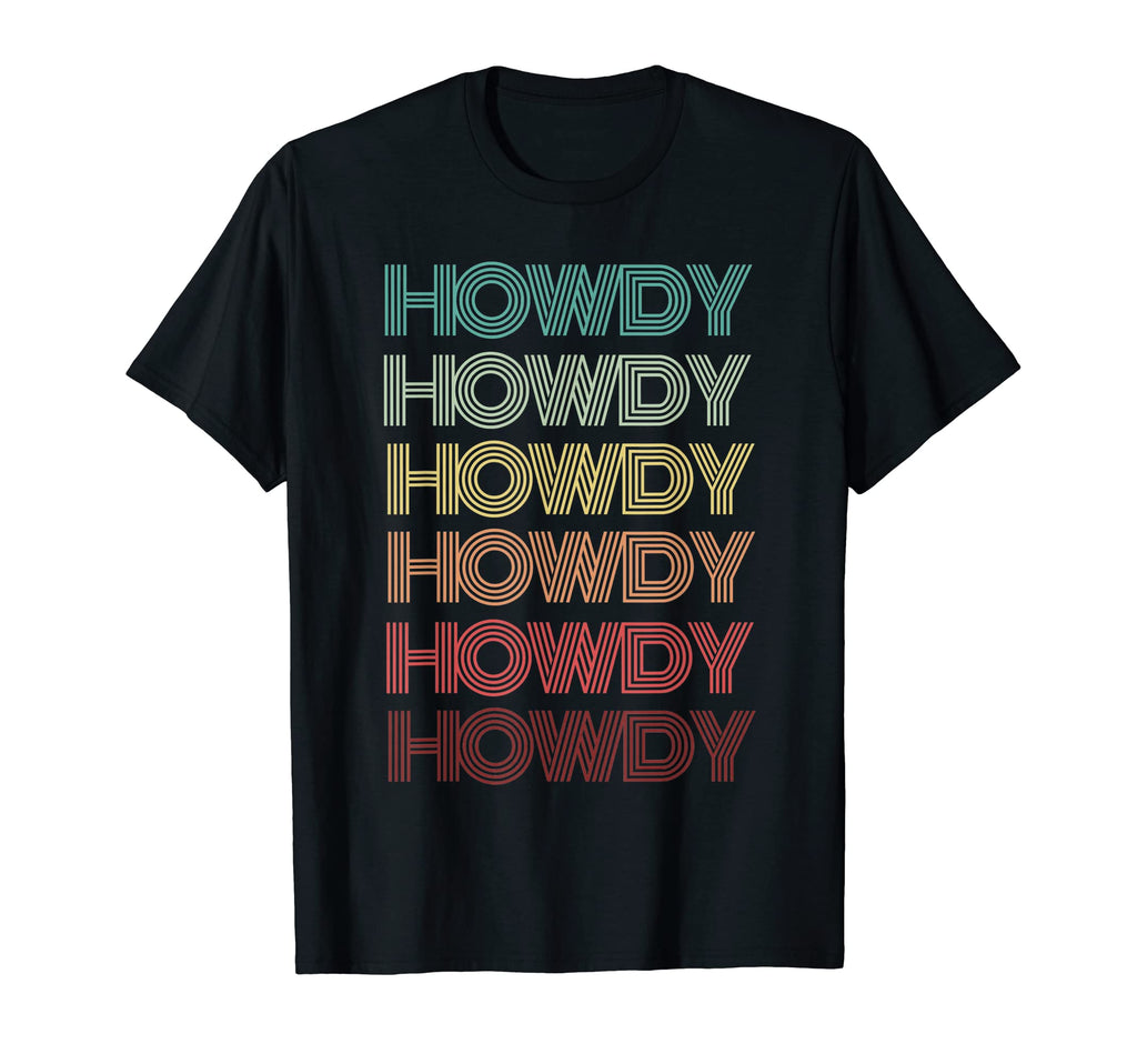 Rodeo Western Howdy Word Groovy Party T-Shirt - Unique Graphic for Adults - T-Shirt, Sweatshirt, Hoodie
