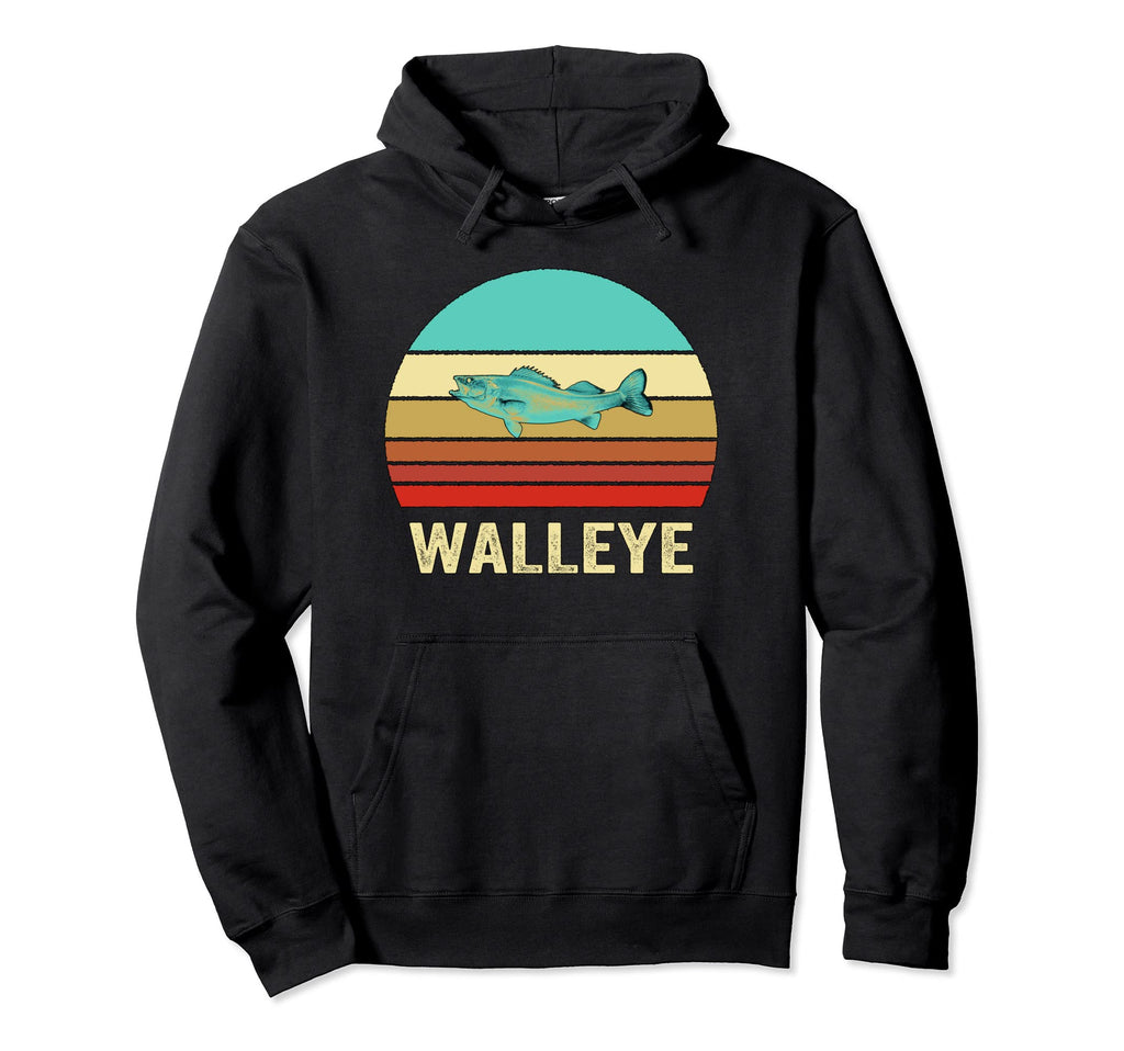 Sunset Walleye Hoodie - Custom Art Print Men Women - T-Shirt, Sweatshirt, Hoodie