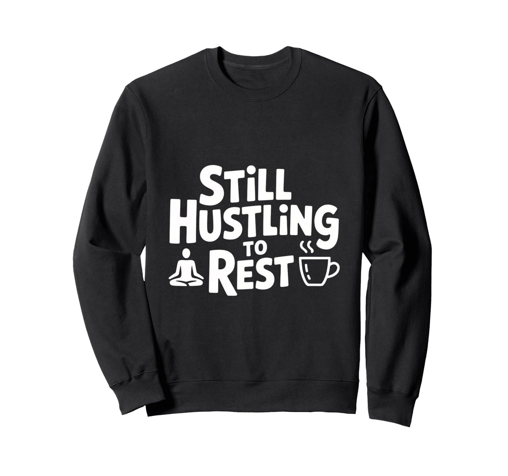 Still Hustling To Rest Mindfulness Sweatshirt - Trendy Graphic for Adults - T-Shirt, Sweatshirt, Hoodie