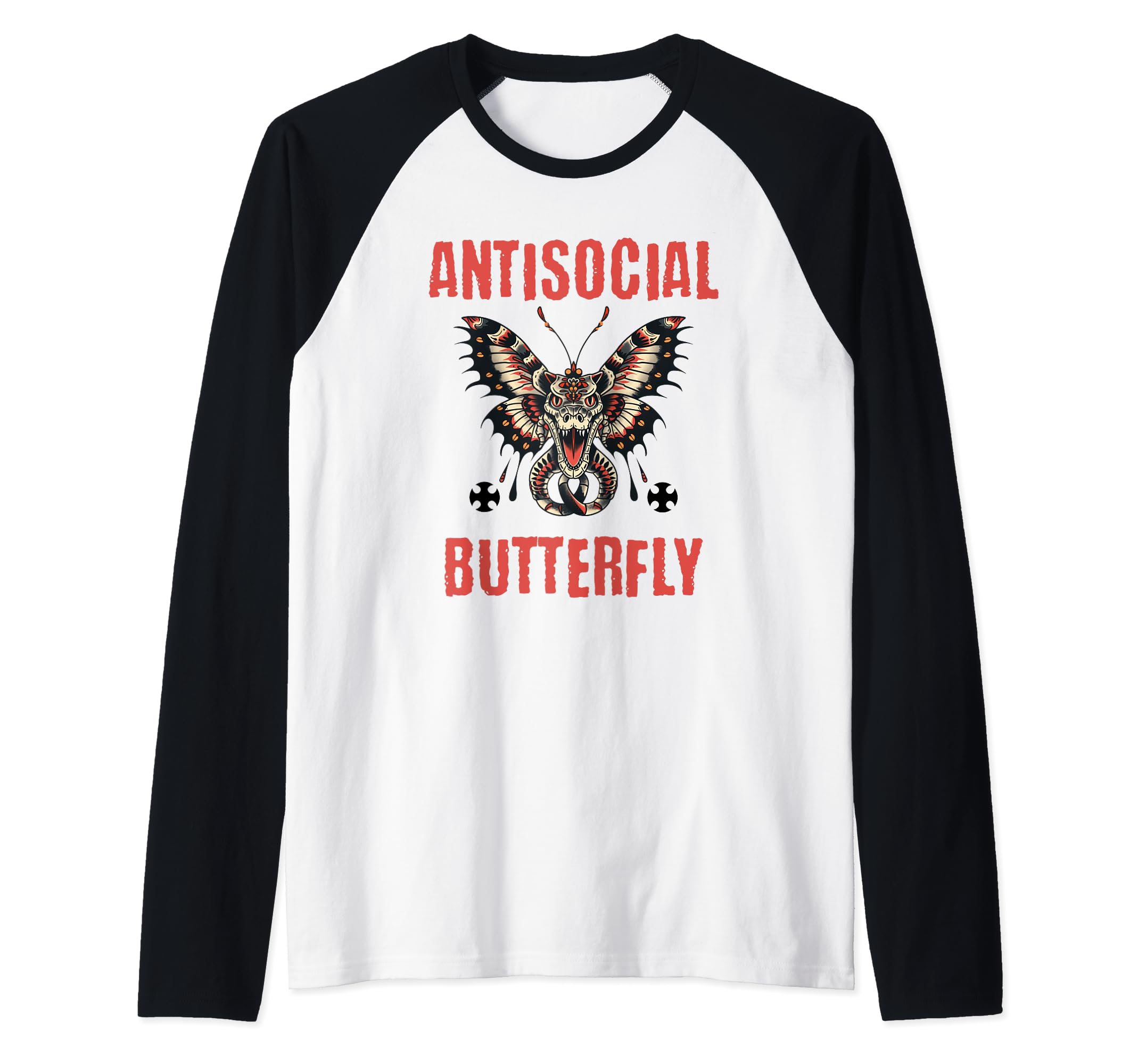 Antisocial Butterfly Funny Sweatshirt - Aesthetic Graphic for Adults - T-Shirt, Sweatshirt, Hoodie