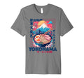 Yokohama City 80S Synthwave Ramen T-Shirt - Fun Novelty Design Men Women - T-Shirt, Sweatshirt, Hoodie