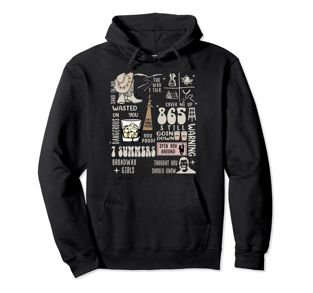 Western Country Music Hoodie - Casual Everyday Wear for Adults - T-Shirt, Sweatshirt, Hoodie