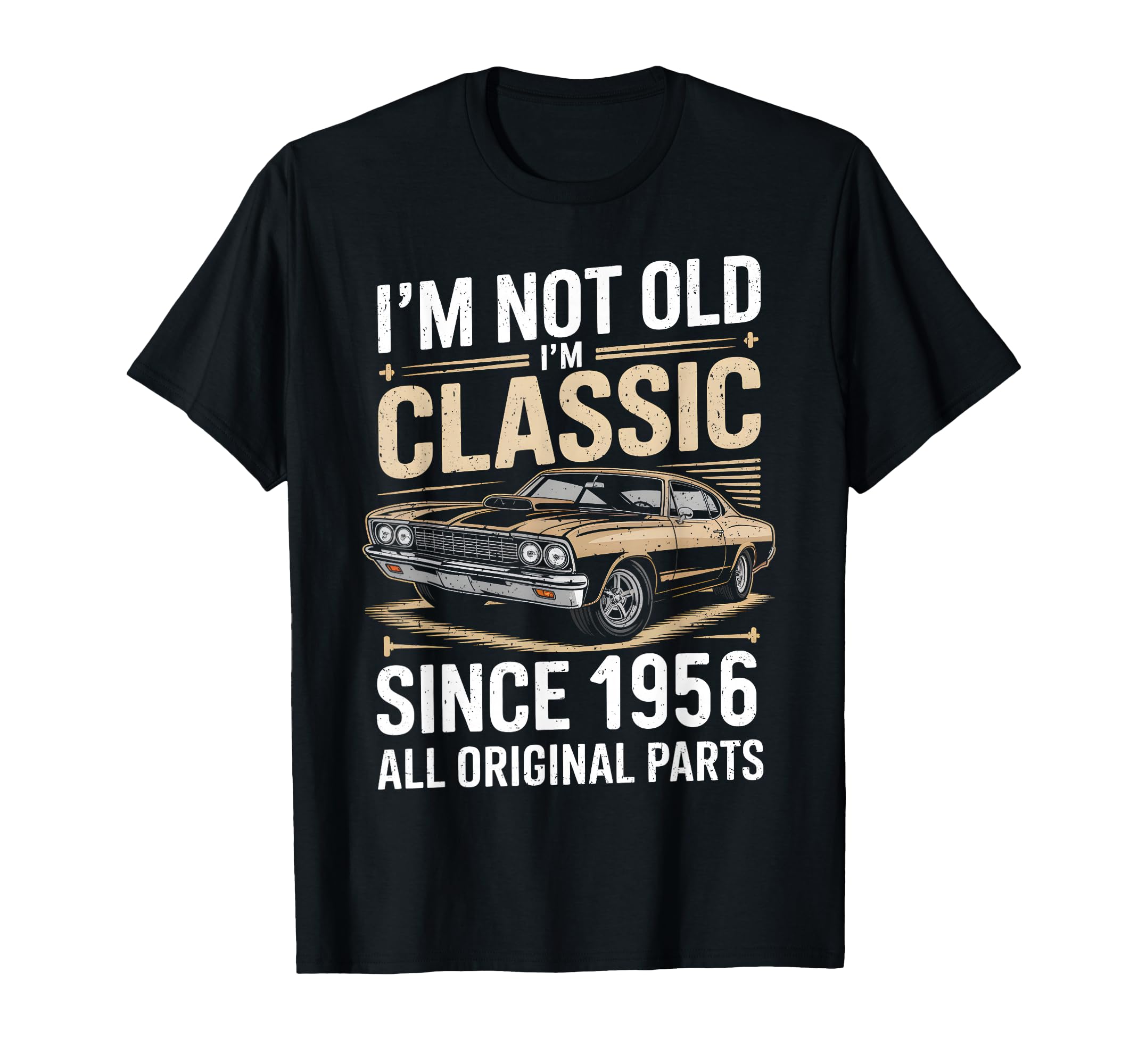 Funny 70Th Birthday Car 1956 Birthday T-Shirt - Streetwear Style Men Women - T-Shirt, Sweatshirt, Hoodie