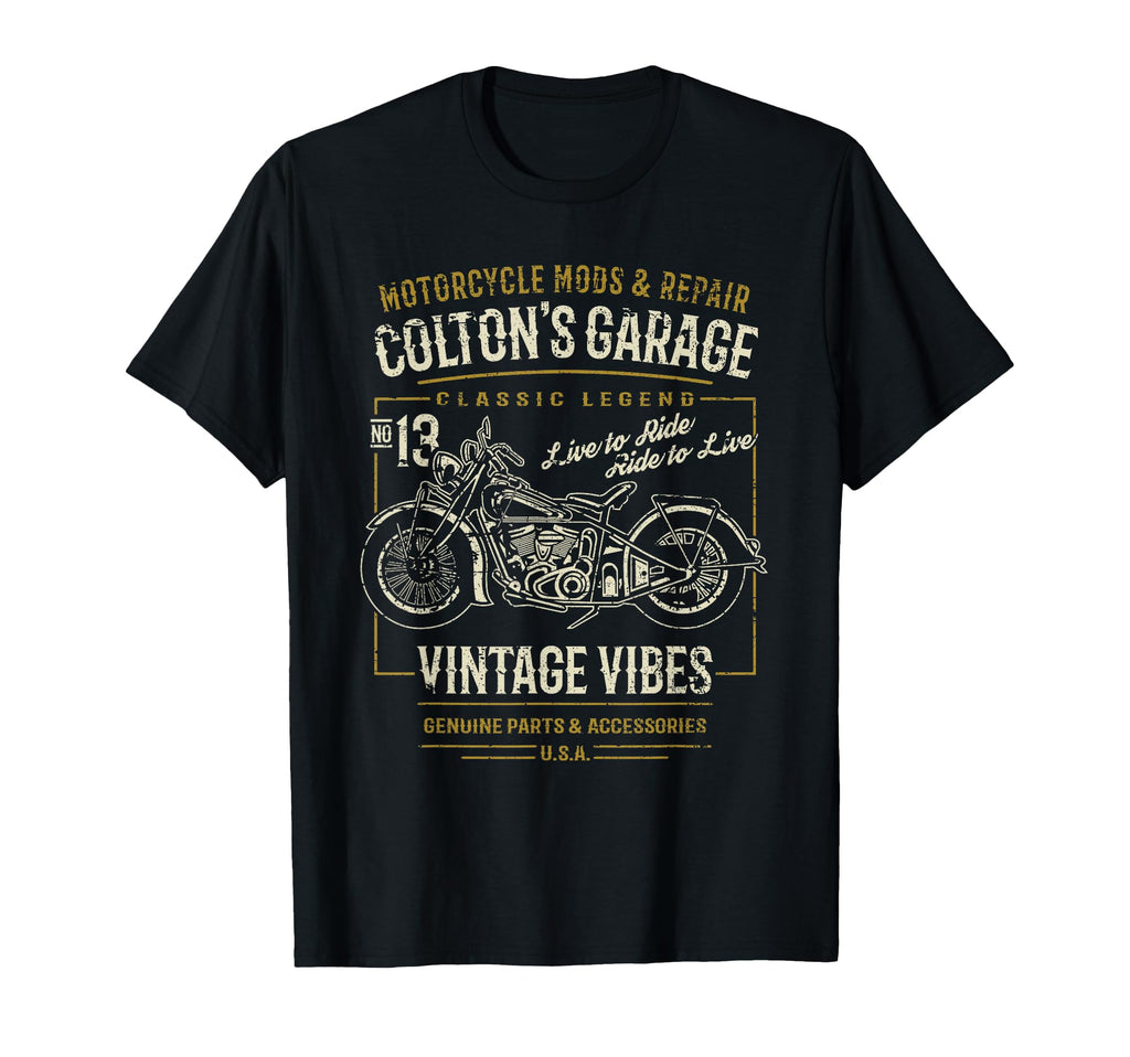 Coltons Hotrod Garage Designs Name Colton T-Shirt - Unique Graphic Unisex - T-Shirt, Sweatshirt, Hoodie