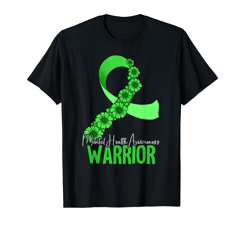 Warrior Mental Health Awareness T-Shirt - Fun Novelty Design Men Women - T-Shirt, Sweatshirt, Hoodie
