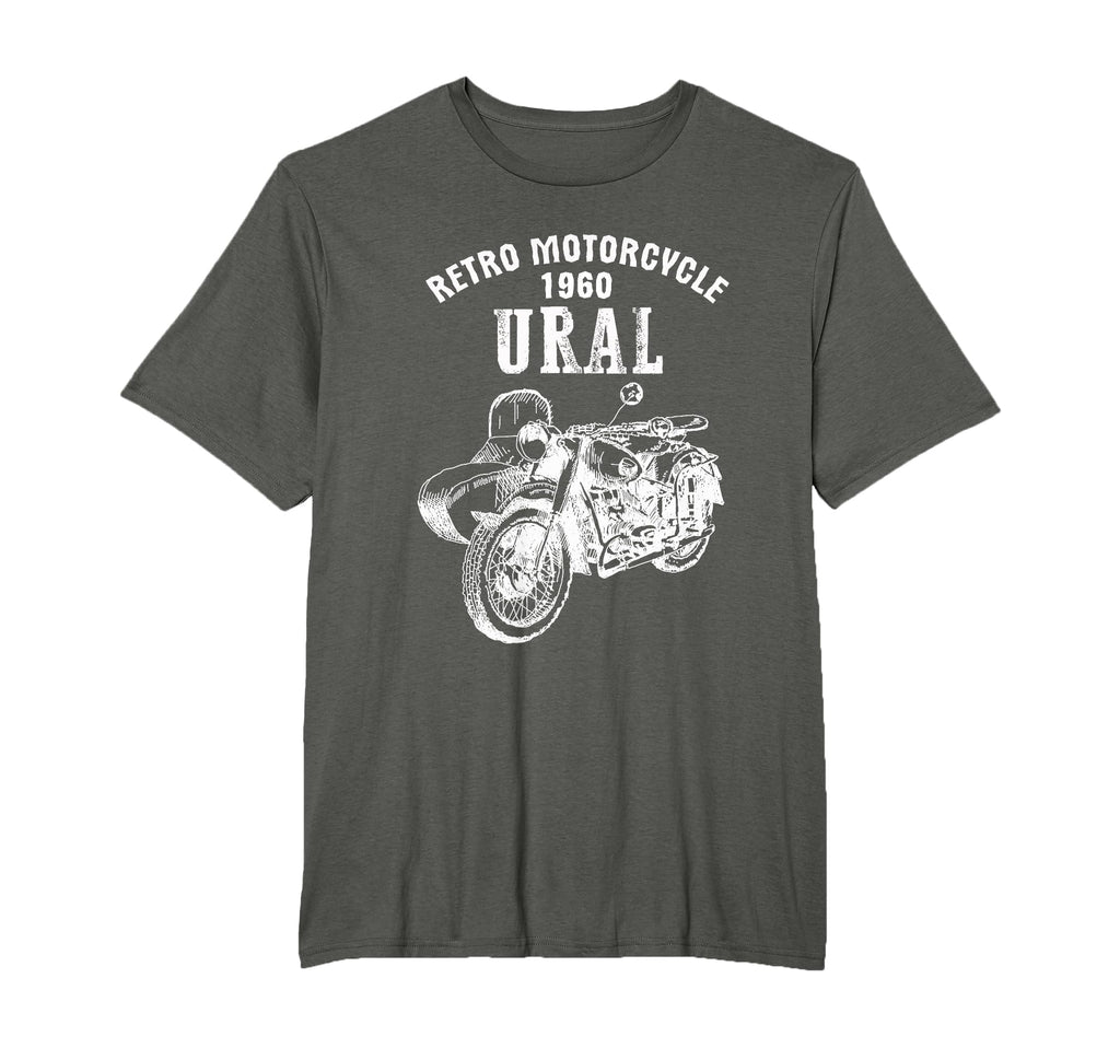 Motorcycle Ural Sidecar Motorbike T-Shirt - Graphic Print for Adults - T-Shirt, Sweatshirt, Hoodie
