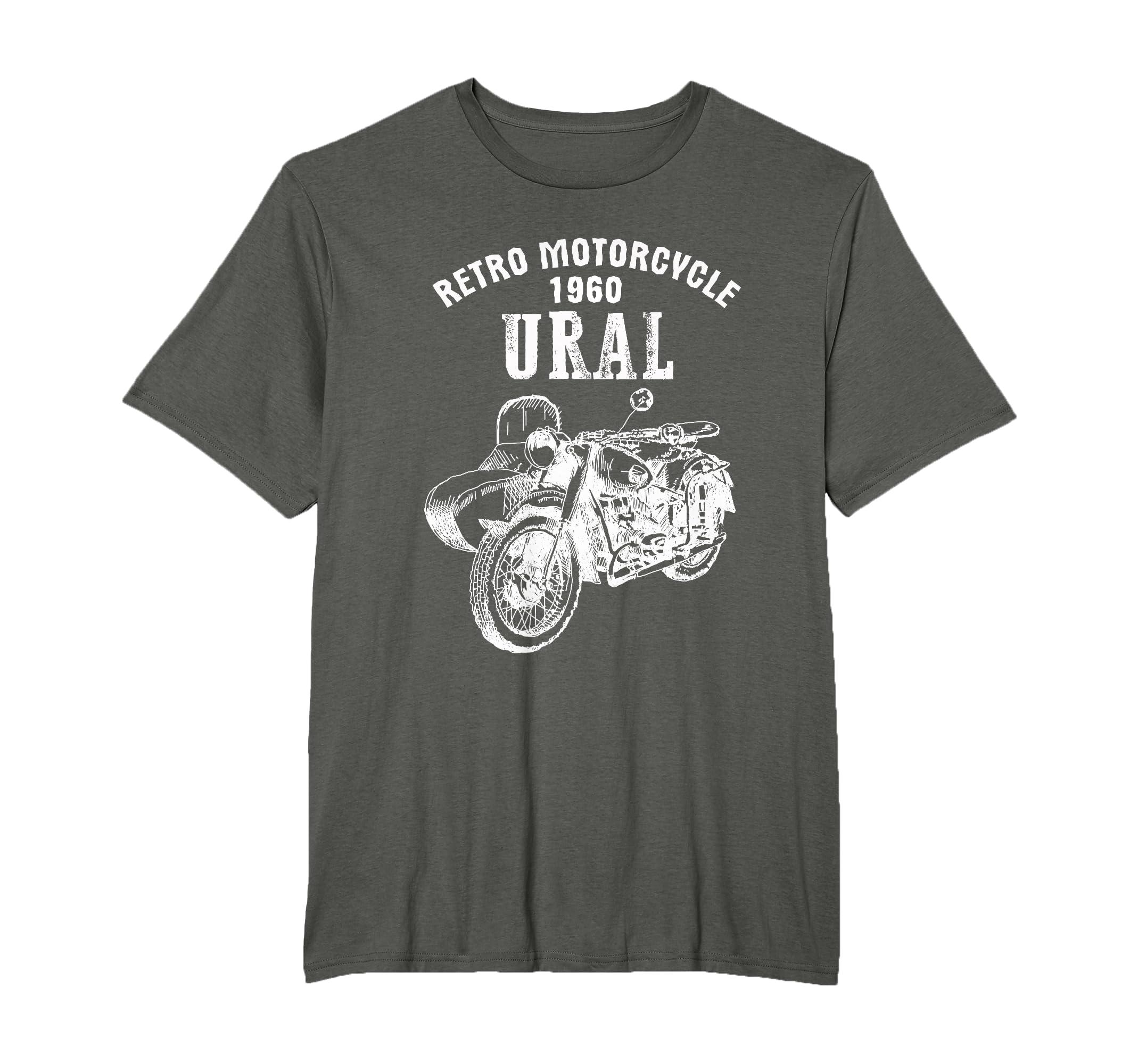 Motorcycle Ural Sidecar Motorbike T-Shirt - Graphic Print for Adults - T-Shirt, Sweatshirt, Hoodie