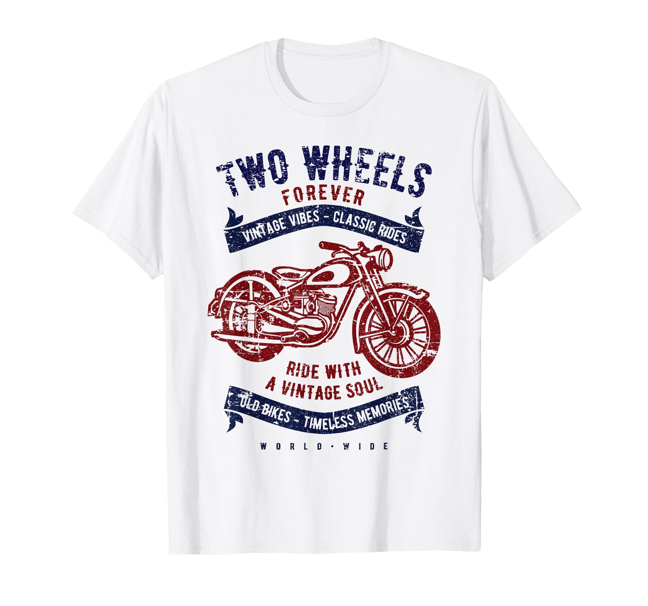 Two Wheels Forever Motorcycle T-Shirt - Trendy Graphic for Adults - T-Shirt, Sweatshirt, Hoodie