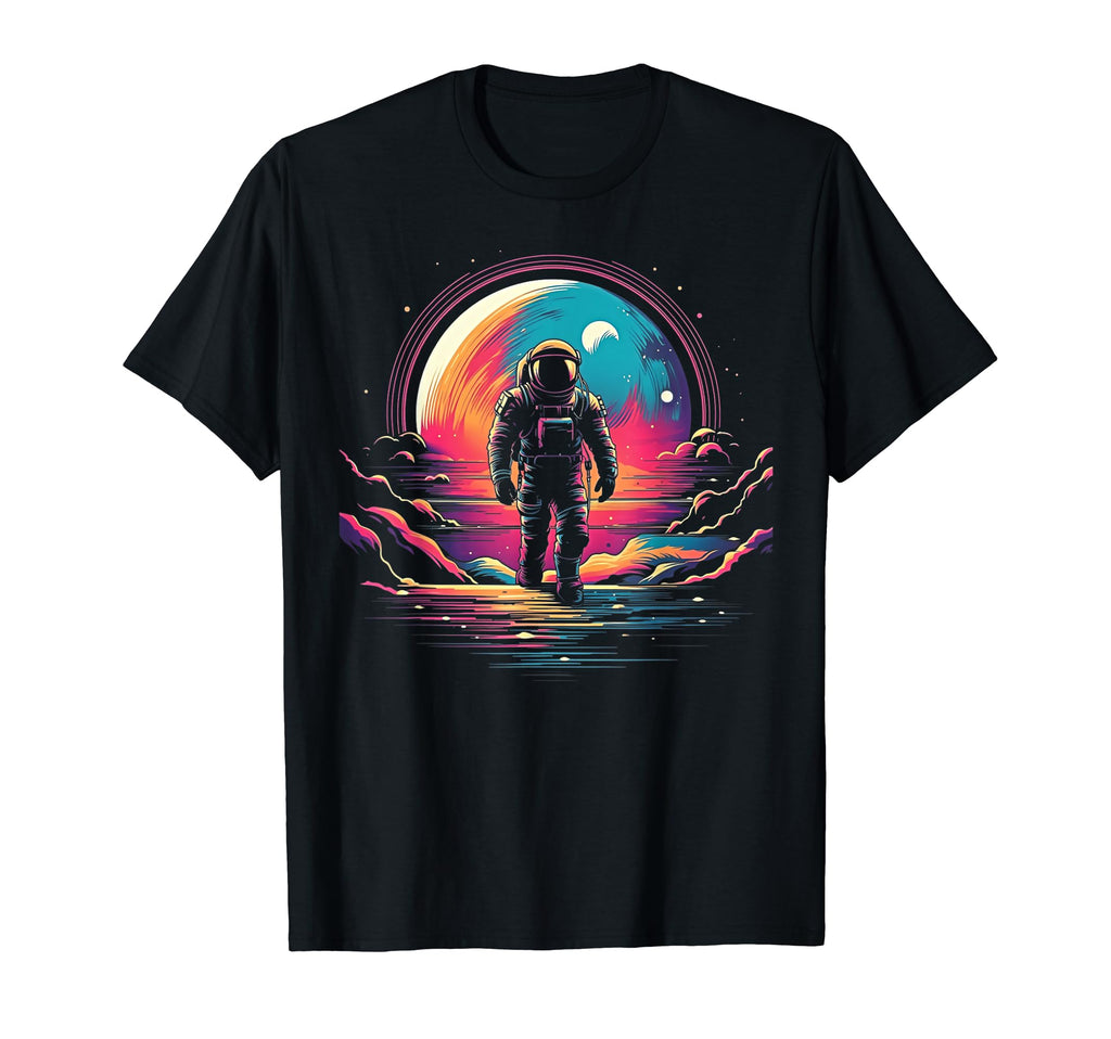 Synthwave Astronaut Cyberpunk 80S Sci Fi 51 T-Shirt - Graphic Print Unisex - T-Shirt, Sweatshirt, Hoodie