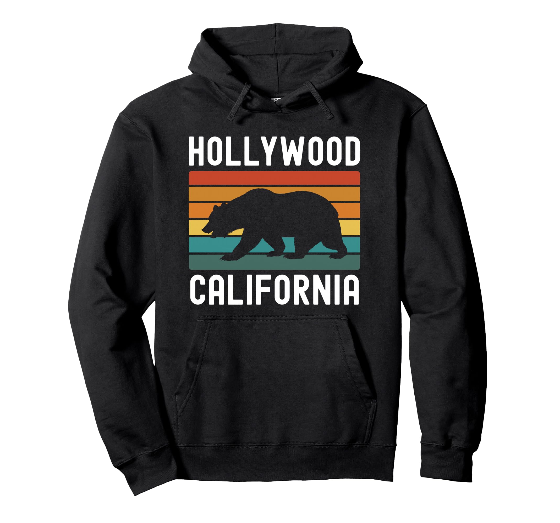 Hollywood Los Angeles California Hoodie - Streetwear Style for Adults - T-Shirt, Sweatshirt, Hoodie