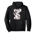 Meditation Koala Yoga Pose Relaxing Hoodie - Fun Novelty Design for Adults - T-Shirt, Sweatshirt, Hoodie
